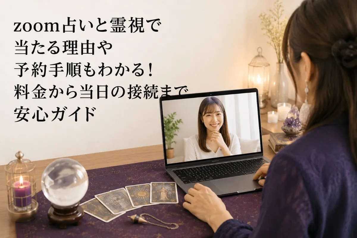 zoom占いと霊視で当たる理由や予約手順もわかる!料金から当日の接続まで安心ガイド